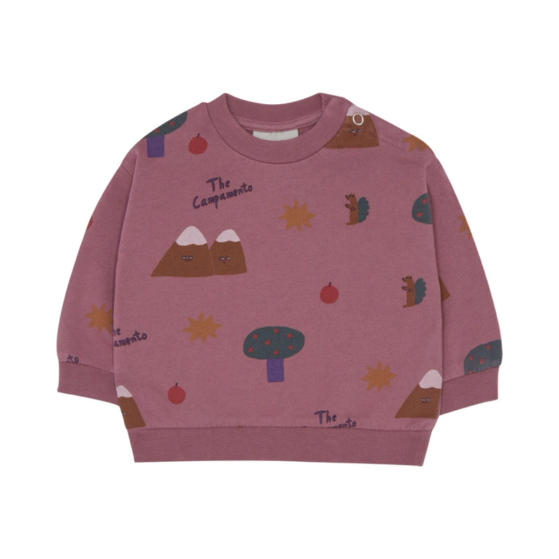 Mountains purple baby sweatshirt