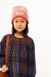 Color block beanie