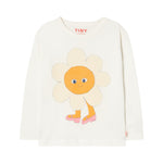 Flower graphic sleeve tee