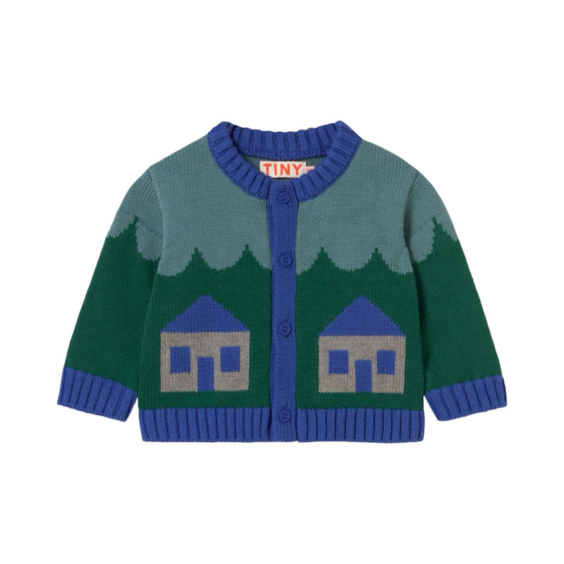 Houses baby cardigan