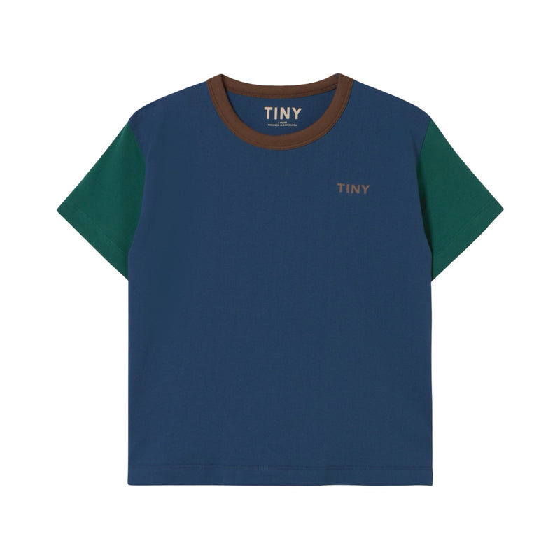 T-shirt à logo Color block