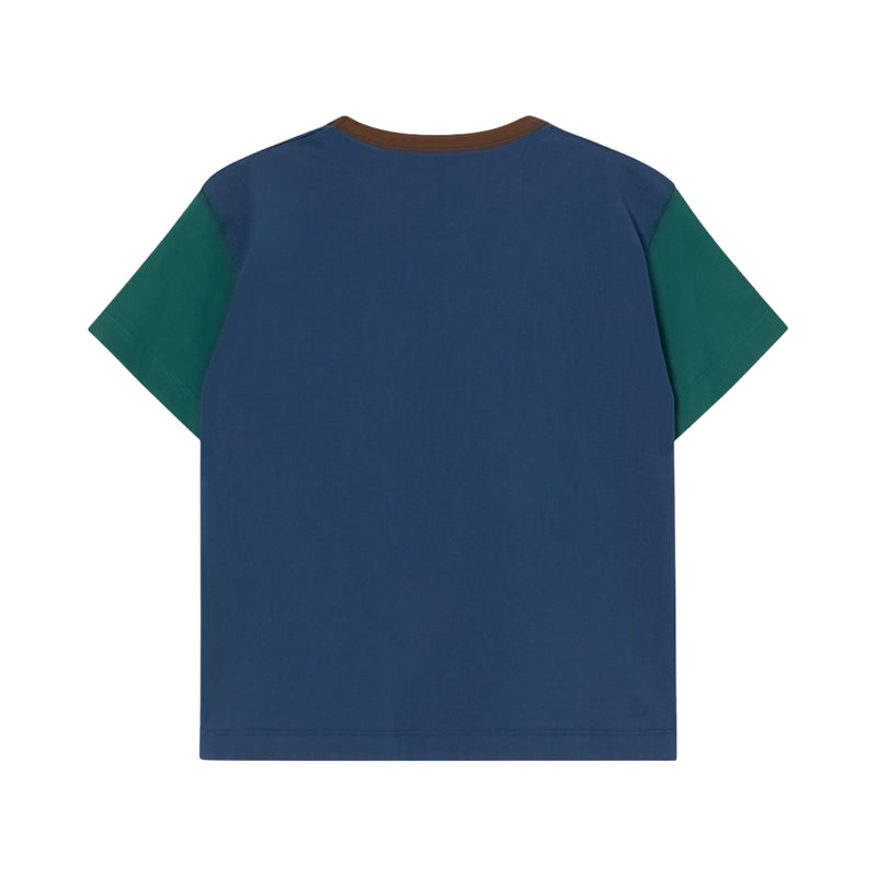 T-shirt à logo Color block