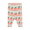 Cherry pattern rib baby pant