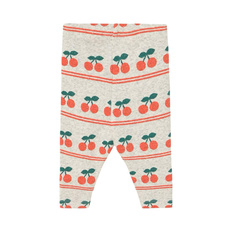 Cherry pattern rib baby pant