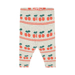 Cherry pattern rib baby pant