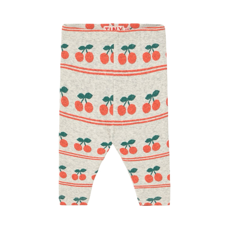 Cherry pattern rib baby pant