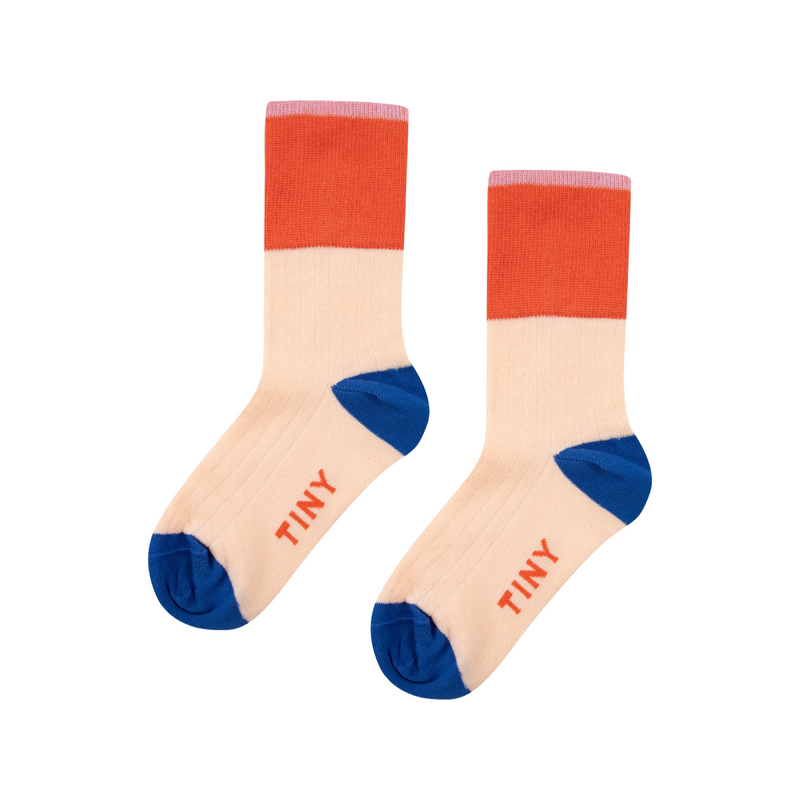 Color block medium socks