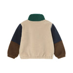 Color block polar sherpa jacket