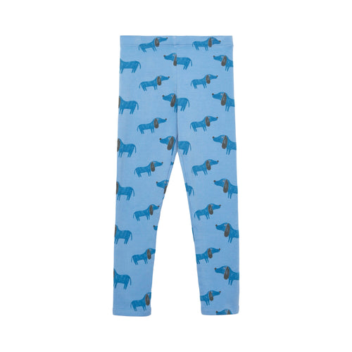 Blue dog all over leggings