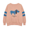 Blue dog stripes sweatshirt