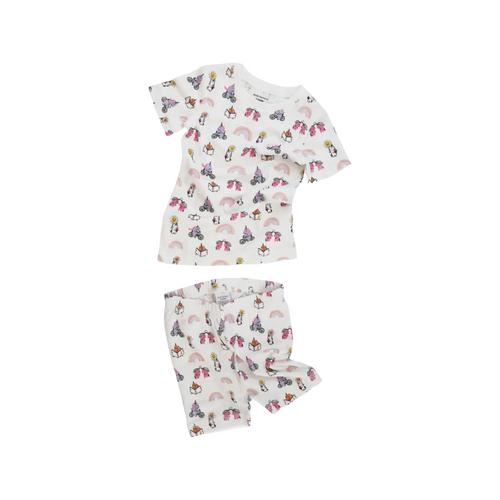 Unicorn shorts pajamas