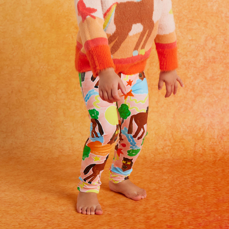 Giddy up kids leggings