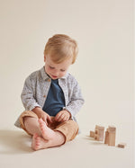 Baby pocket linen t-shirt