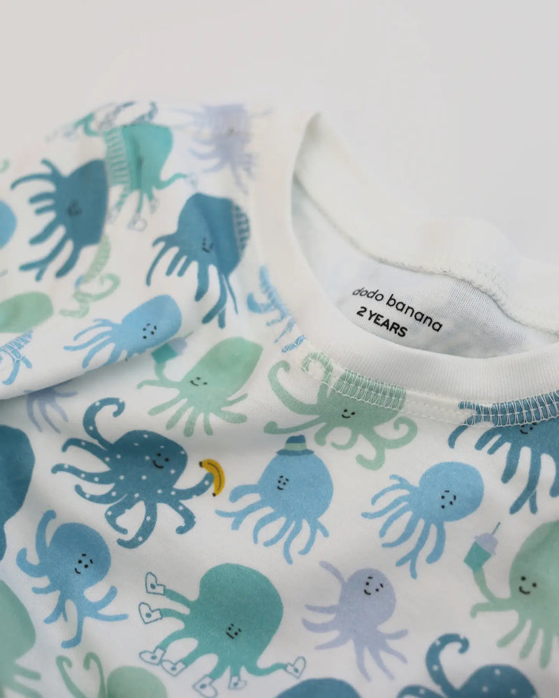 Octopus shorts pajamas