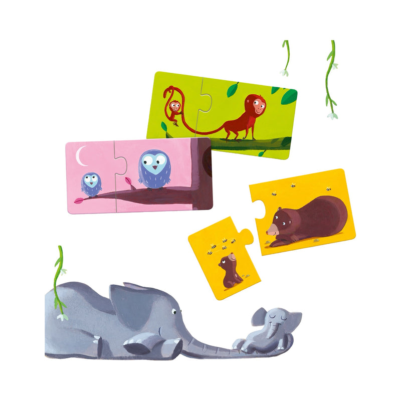 Mom and baby puzzle duo