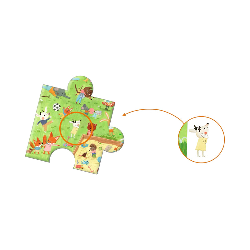 Little friends' garden observation puzzle