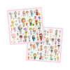The little world of Tinyly metallic stickers