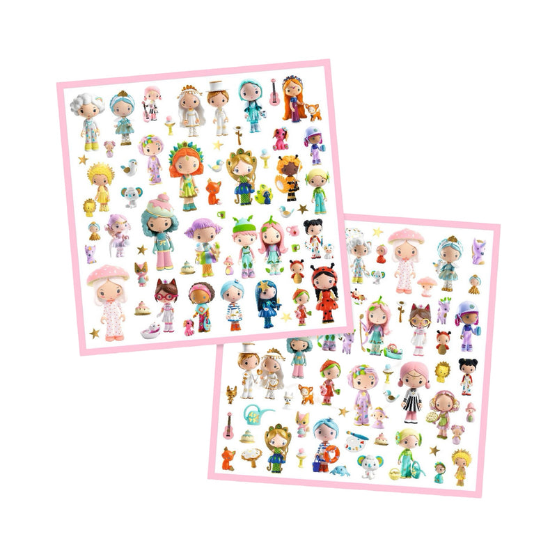 The little world of Tinyly metallic stickers