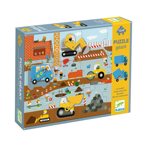 Construction site giant puzzle