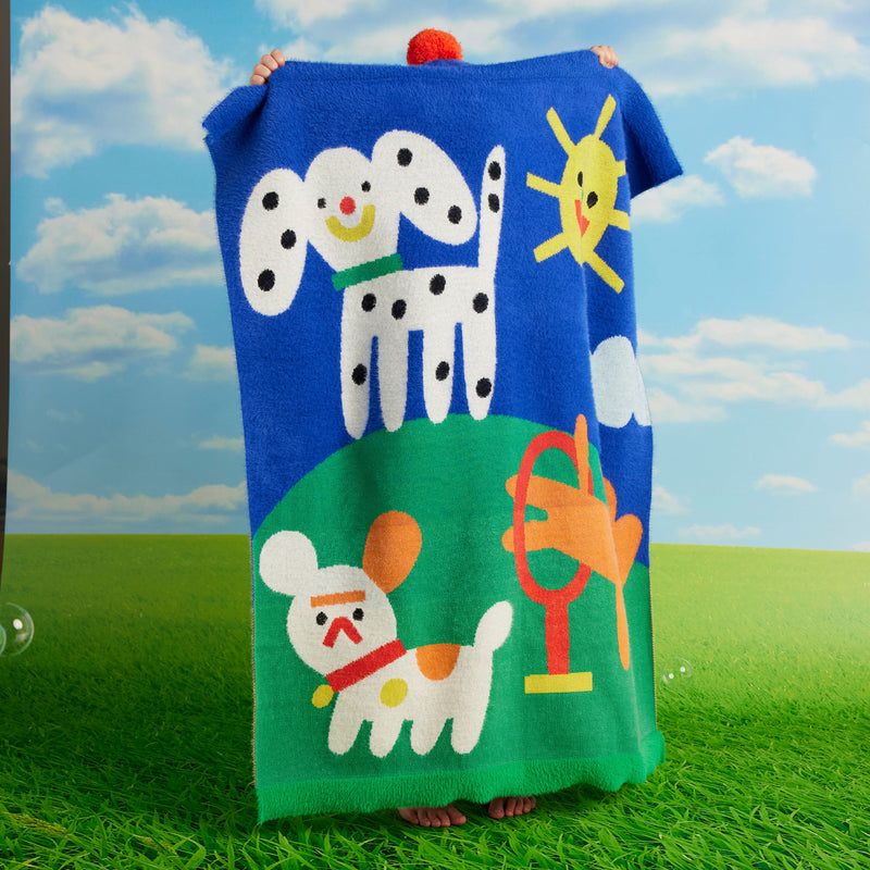 Puppy park baby blanket