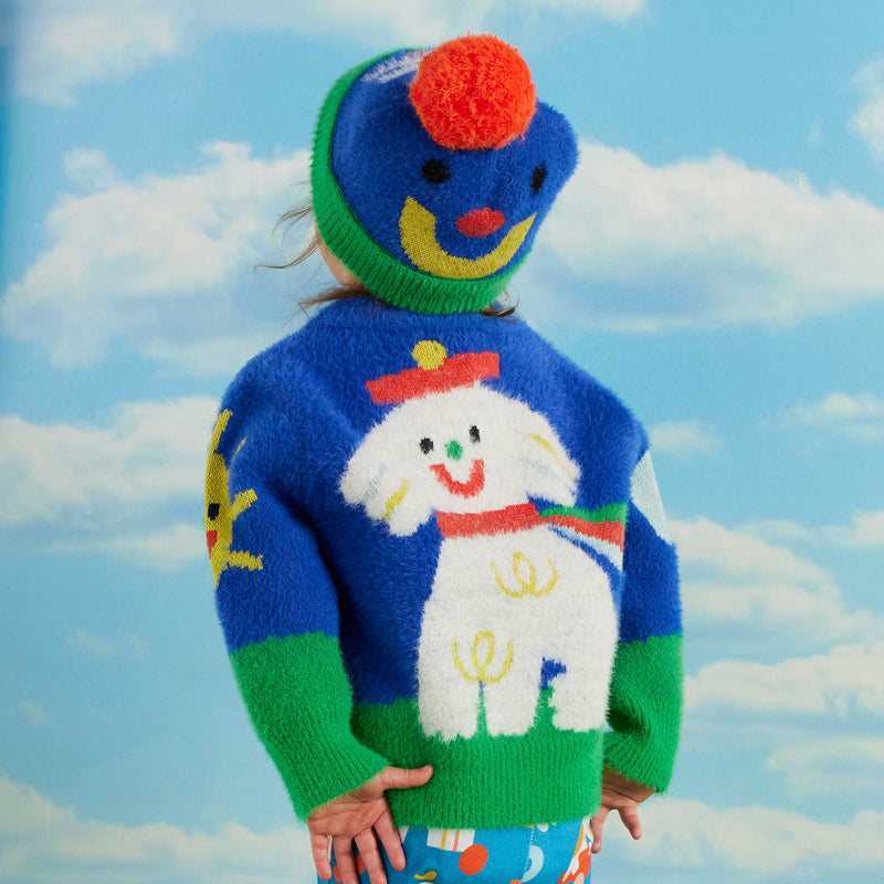 Puppy park knit jumper