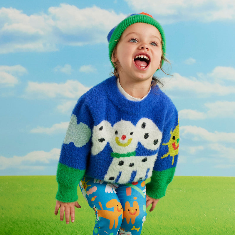 Puppy park knit jumper