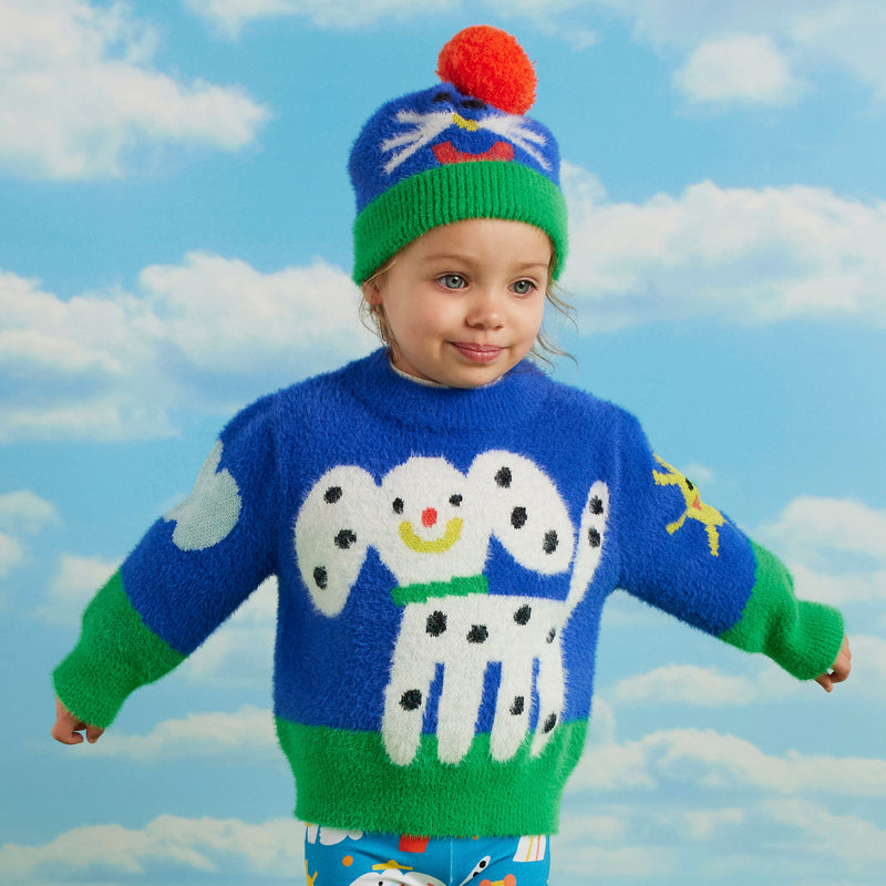 Puppy park knit jumper