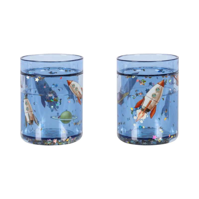 2 pack glitter cups