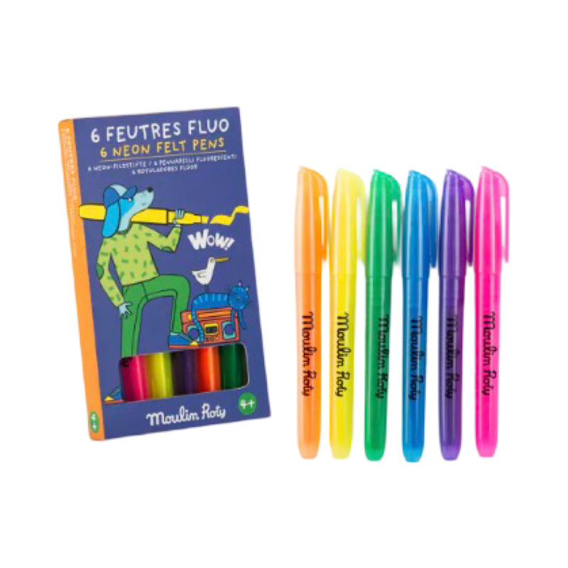 Feutres fluo Les Loufoques 