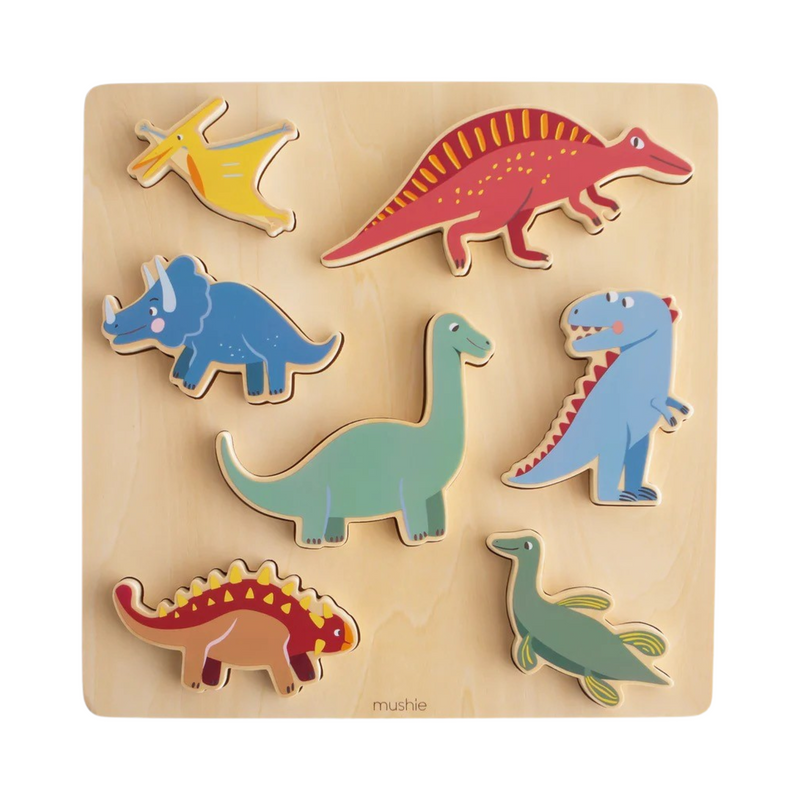 Wooden dino puzzle