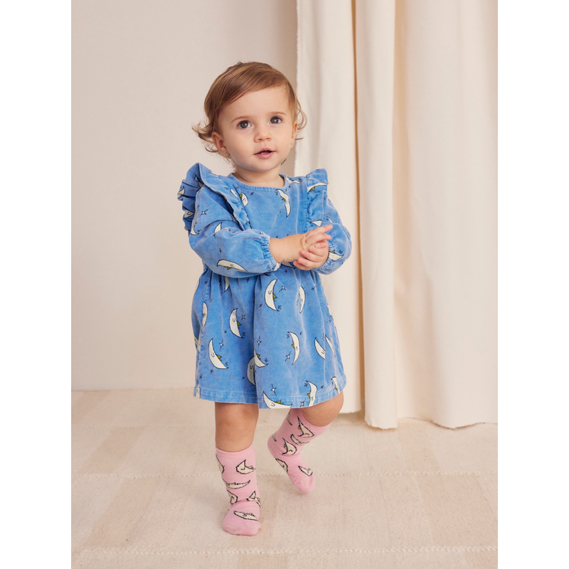 Baby Beneath the moon all over micro corduroy dress