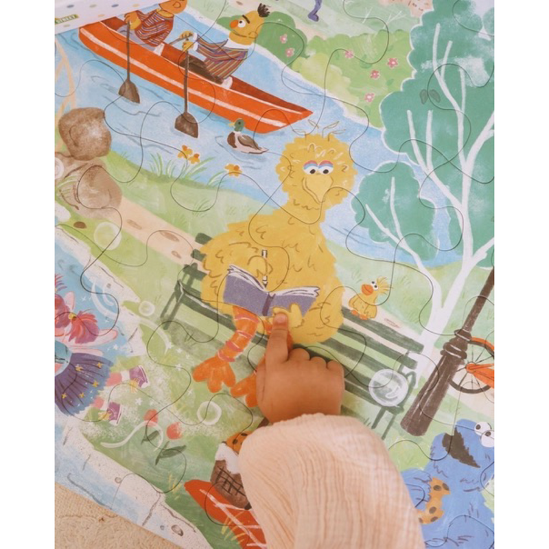 Mindful moments with Sesame Street floor puzzle