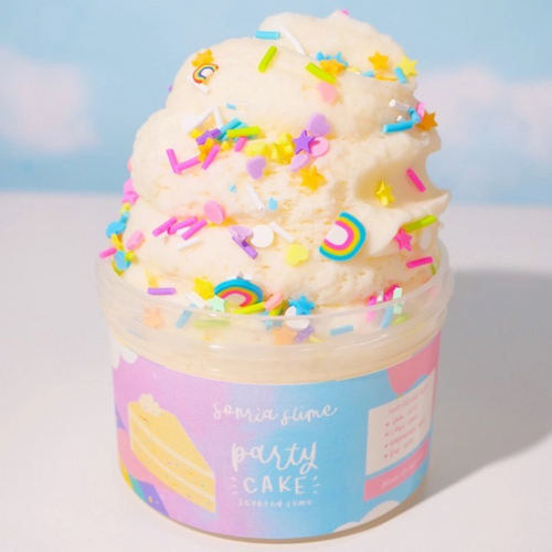 Party cake ice cream slime