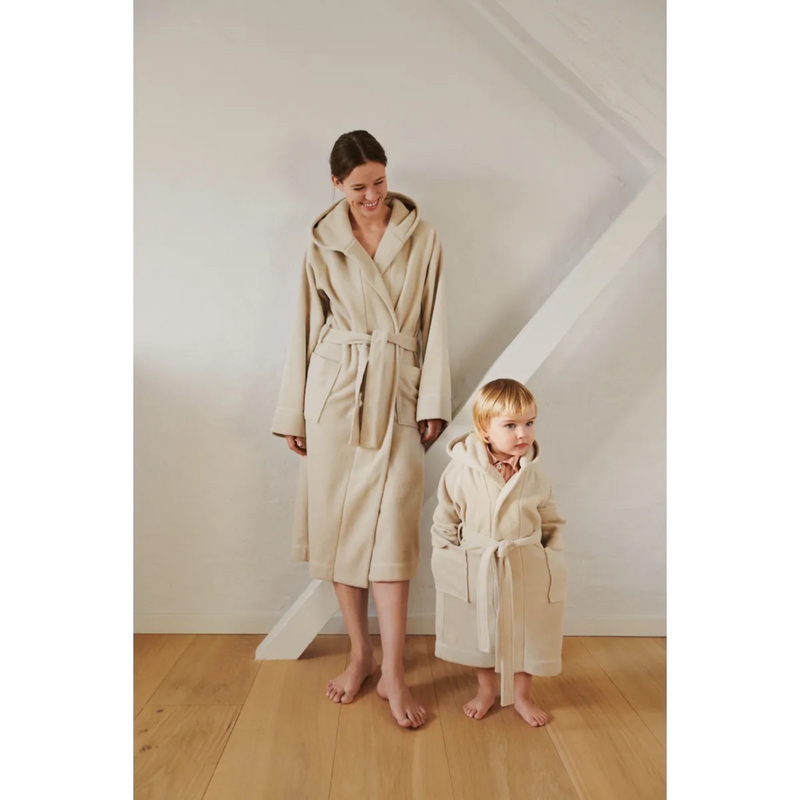 Saki fleece bathrobe with ears