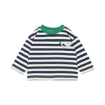 Blue stripes long sleeves baby t-shirt