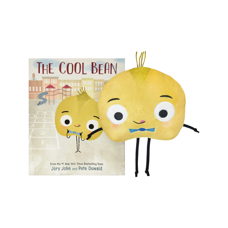 Peluche et livre The cool bean