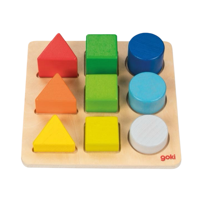 Colour and shape assorting board