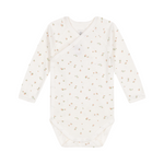 Babies' bodysuit wrapover long sleeves