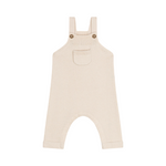 Babies' dungarees knitted in wool and cotton