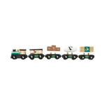 Great green train & goods wagons