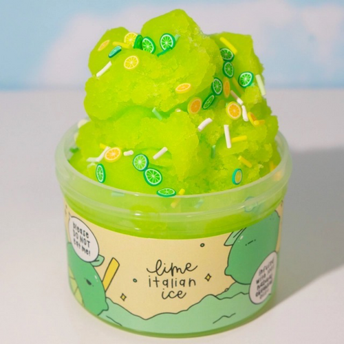 Lime Italian ice slime