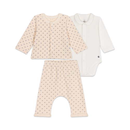Babies' lightweight fleece outfit 3 pieces set