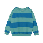 Blue stripes oversized kids sweatshirt