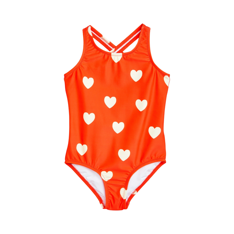 Hearts aop swimsuit