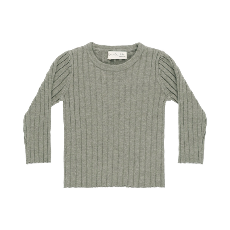 Laurel long sleeve knit top