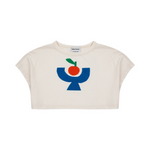 Tomato plate cropped t-shirt