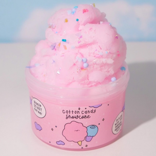 Cotton candy snow cone slime