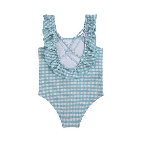 Baby Vichy ruffle swimsuit