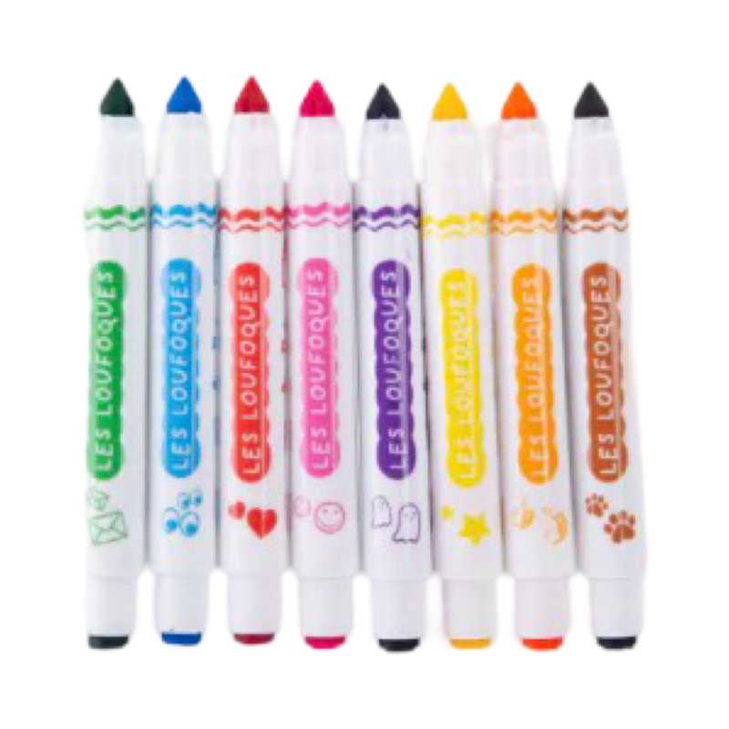 Loufoques Stamp felt pens 2-in-1