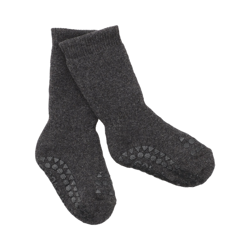 Non-slip socks organic terry cotton